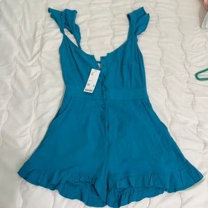 Teal Blue UO Romper